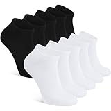 SDXCJY 10 paia di calzini alla caviglia da donna, calzini da ginnastica a taglio basso, calzini sportivi traspiranti alla caviglia, calzini da corsa per tutte le stagioni, per sport, camminata, corsa