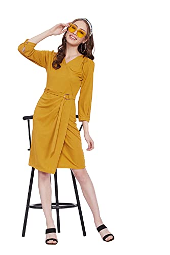 Image of Miss Olive Women's Polyester Blend Bodycon Mini Dress