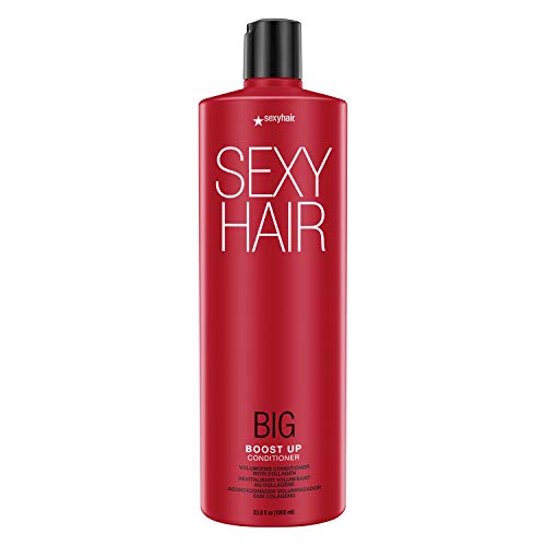 SexyHair Big Boost Up Volumizing Conditioner w/Collagen, Color Safe, 33.8 oz.
