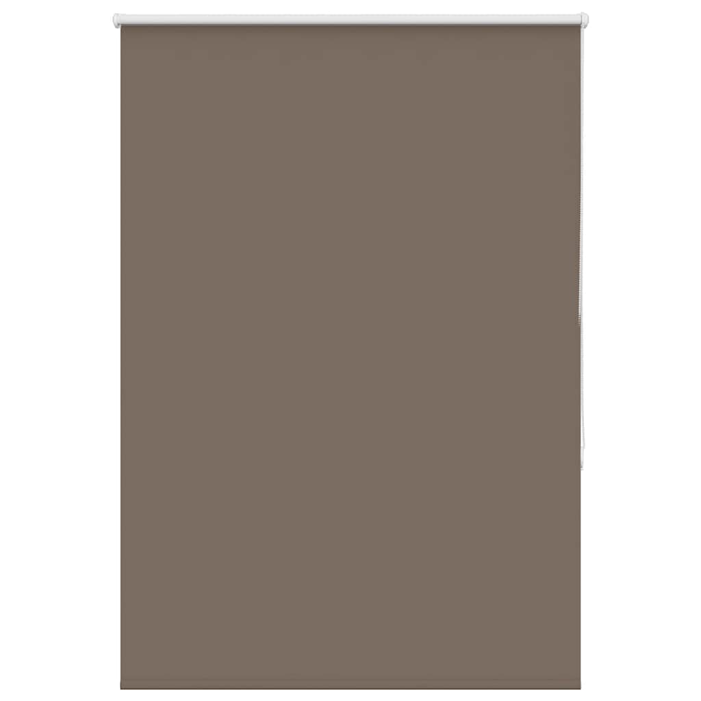 Vidaxl Coffee Roller Blind Blackout 115X175 Cm Fabric Width 110.7 Cm Polyester, Day And Night Blind, Kitchen Blind, Blackout Roller Shade