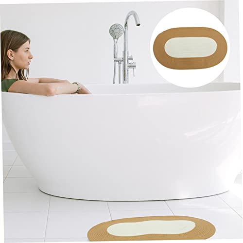 Tapis absorbant et antidérapant Mikikit pour sol propre beige kaki - 7