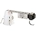 Nora Lighting NLR-404QAT Low Voltage Quick Connect 4 Inch Remodel Housing 120/12 Volt White Baked Enamel