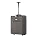 LUGG Lightweight Cabin Size Luggage - Durable 600D Snowflake Polyester - Push Up Trolley, Strong Wheels - Easyjet, Ryanair, British Airways - Overhead Locker (45x36x20cm)