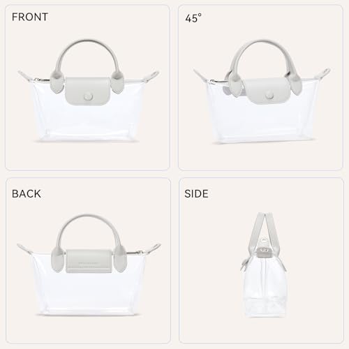 Image of BOSTANTEN Clear Bag for Stadium Approved Crossbody Purse Handbags for Concerts Sports Events