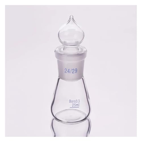 Fiole conique en verre de haute qualité avec rodage 24/29 capacité 25 ml