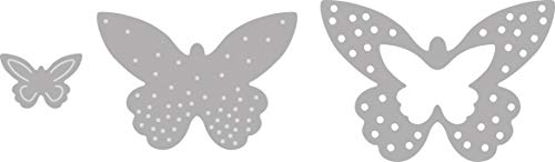 Rayher Set of 3 Metal Cutting Dies with Butterfly Design