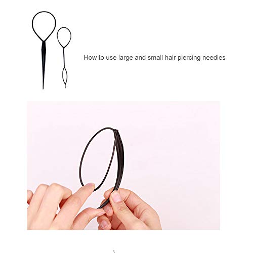 Andoer Conjunto de modelagem de cabelo Ferramenta de trança de cabelo Kit de ferramentas de pão de c