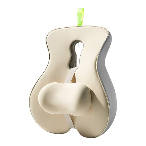 Cojín de apoyo lumbar, almohada ortopédica para respaldo, almohadilla de algodón para alivio de espalda, deslizador ajustable para una comodidad ergonómica, uso en sofá cama, silla para conducir, leer