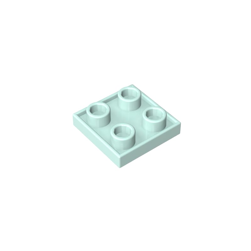 XYEIUGO 2x2 Double-Sided Plate, Light Aqua, 50 PCS — image 1