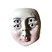 Amosfun Halloween Costume Party Mask Horror Latex Mask Four Eyes Cosplay Props