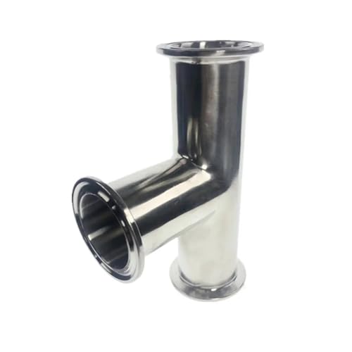 Raccord ferrule T 3 voies 57mm inox SS304 anti-corrosion haute étanchéité
