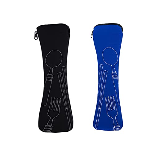 Bestecktasche für Unterwegs, 2 stück Tragbare neopren picknick Bestecktaschen Geschirr Camping leer kinder Schule waschbar Besteck to go,Bestecktasche, Tragbare Bestecktaschen(Blau/Schwarz) Bestecktasche für Unterwegs, 2 stück Tragbare neopren picknick Bestecktaschen Geschirr Camping leer kinder Schule waschbar Besteck to go,Bestecktasche, Tragbare Bestecktaschen(Blau/Schwarz)