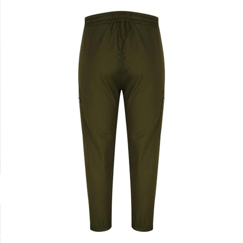 Men's Muti Pockets Cargo Pants Zipper Casual Solid Drawstring Straight Leg Pants Breathable Long Trousers Fashion4