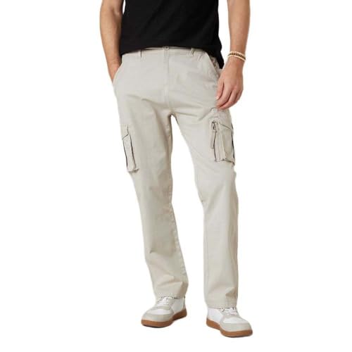 Deeluxe - Pantalon Cargo Homme Kenai Pantalon Multi-Poches avec Zip Coupe Confortable Style Utilitaire Casual