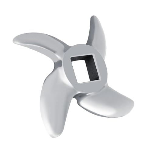 Lame de Hachoir à Viande, Couteau de Hachoir en Acier Inoxydable, Lame de Broyeur de Viande en Forme de Croix Professionnels Accessoires de Rechange(12#)