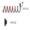 RUNCCI-YUN 2PCS 12AWG SAE Power Automotive Extension Cable 2 Pin Quick Disconnect DC Connector Cord Plug 12V + SAE to SAE Reverse Adapter for Motorcycle Car Battery Jump Starter Solar Application #2