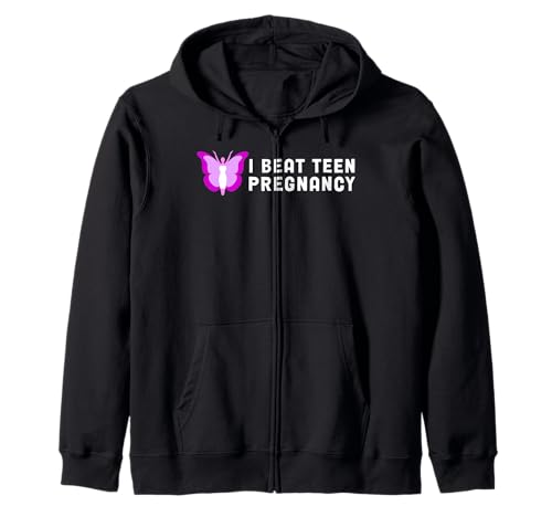 T-Shirt de prévention de la Grossesse chez Les Adolescentes - I Beat Teen Pregnancy Sweat à Capuche