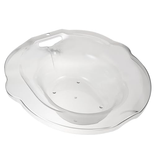 FRCOLOR Grey Hemorrhoids Sitz Bath Basin Over The Toilet Sitz Bath Home Sitz Baths Plastic