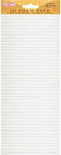 3D Foam Adhesive Tape Small Squares - 1 Sheet of 940 Squares image 3
