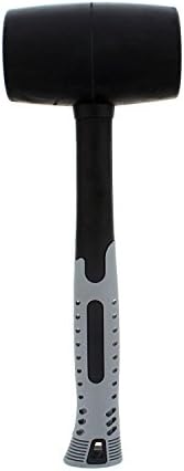ABN Rubber Mallet 32 Ounce - Shock-Absorbing Fiberglass Handle with Textured Cushion Grip for All Jobs