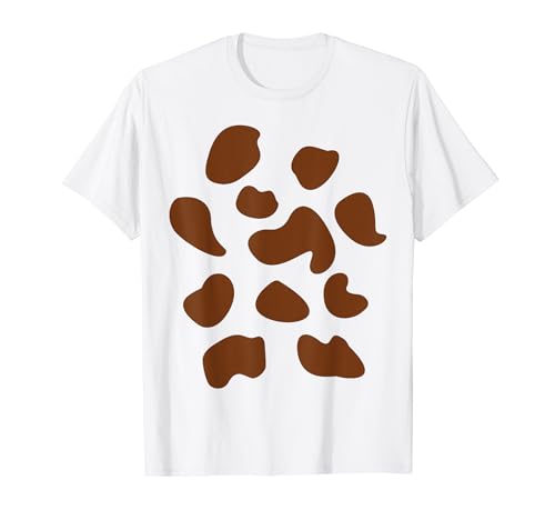 Vaca disfraz manchas de vaca marrón animal carnaval granjero Camiseta