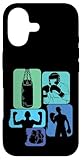 Installation facile Boxe Boxing Combat Ring De Boxe garçon Enfant Homme ritro Coque pour iPhone 17