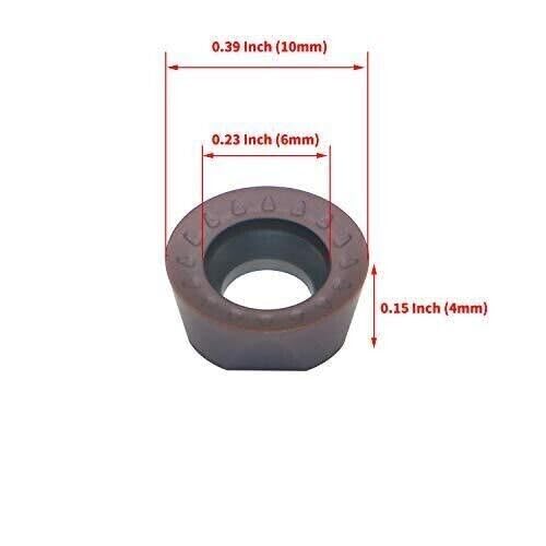 Portaherramientas de torneado de carburo CNC SRAPR1616H10 16×100mm con 10 insertos RPMT10T3MO miniatura 3