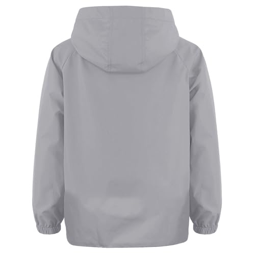 Image of MODAFANS Boys Girls Rain Jacket Waterproof lined Hooded RainCoats Windbreaker