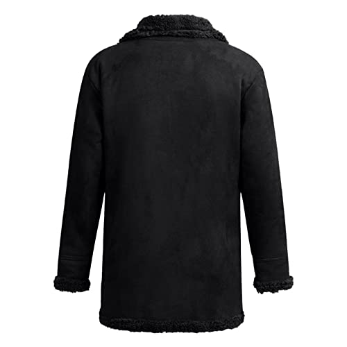 Ymosrh Rain Coats for Men Men's Winter Sheepskin Jacket Warm Wool Lined Mountain Faux Lamb Jackets Coat Coats4