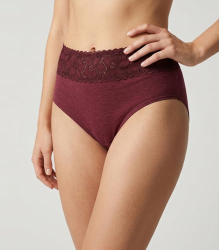 Image of NICSY Womens Underwear Cotton Bikini Panties Lace Soft Hipster Panty Ladies Stretch Full Girls Briefs (Multicolor)