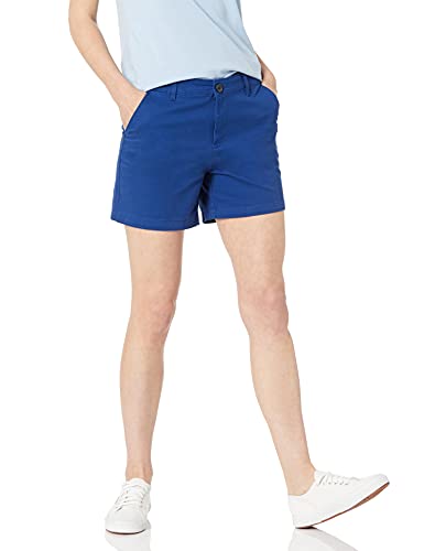 image for Amazon Essentials Women's Mid-Rise Slim-Fit 5 Inch Inseam Khaki Short 