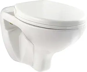 Hindware Flora One Piece Wall Mounted Western Toilet Commode (Starwhite)