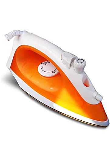 Singer Maizy Plus 1200 Watt Non Stick Sole Plate Steam Iron with Dry, Spray & Steam function (Orange)