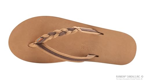 Image of Rainbow Sandals Women's Double Layer Flirty Braidy Premier Leather w /Single Braided Strap