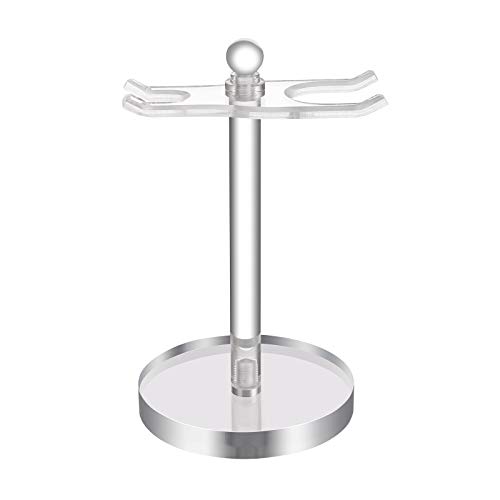 Shaving Brush Stand Razor Holder Handmade Acrylic Clear Shaver Hanger Assembly Prolong The Life of Your Shaving Brush