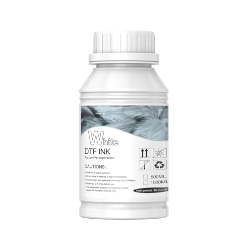 Image of DXZ 2026 New Formula White DTF Water-Based Ink - Clog-Resistant, Smooth Flow, Odorless, Suitable for All DTF Printers (One Bottle of White)