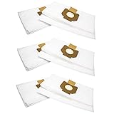 vhbw 30x Staubsaugerbeutel kompatibel mit Nilfisk Alto Attix 30, Attix 30-01, Attix 30-01 PC, Attix 30-11 PC Staubsauger - Mikrovlies, Weiß