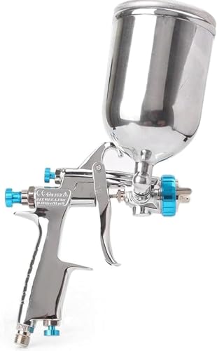 塗装銃手描き塗装銃自動車家具塗装銃です スプレー延長ロッドの塗装 ペイントガンW101エアスプレーガンハンド手動エアブラシ、1.0 / 1.3 / 1.5 / 1.8mm日本品質、W-101ペイント噴霧器400ccプラスチックタンク 耐食性は曲がりにくい