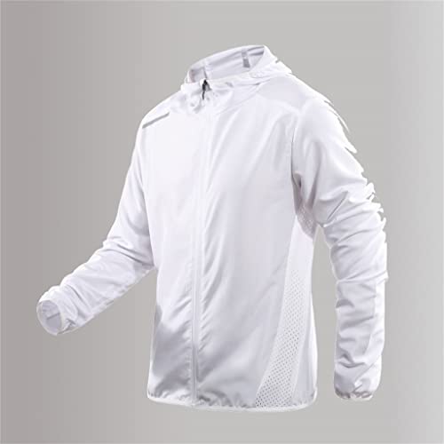 Vêtement de protection solaire fin imperméable veste homme noire