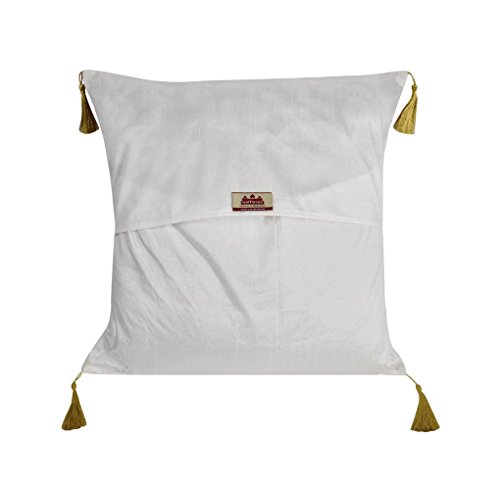 Image of Lalhaveli Home Decorative Party Decor Best Choice for Home Decor Purpose, Decorate Your Bedroom & Living Room. You Can Gift As Well.Single Cushion Cover 18 x 18 inch (White)