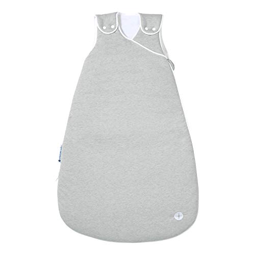 Saco de dormir para bebé, para temperatura ambiental de 18 – 21 °, todo el año, de 2.5 tog hasta 3 tog Años de vida, el mejor regalo para el bebé gris gris Talla:90 cm