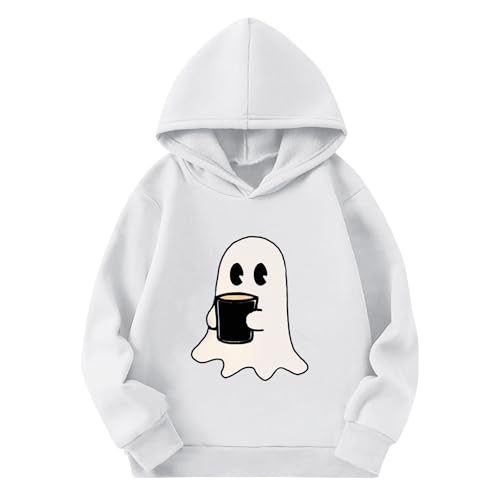 Halloween Sweatshirts for Girls Long Sleeve Cute Pumpkin Print Hoodies Casual Trendy Pullover Winter Clothes