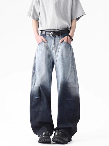 Men's Jeans Summer Wide Leg Denim Long Pants for Men2