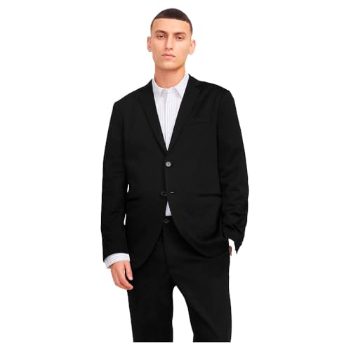 JACK & JONES Jjejaxon Jersey Blazer Chaqueta de Traje, Black/Fit Slim Fit, 54 para Hombre