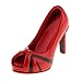 Hellery Una Coppia 1:6 Womans Tacchi a Spillo Tacchi Alti Scarpe Sandali per 12 Pollici Hot Giocattoli Kumik Action Figure CY Ragazze - Rosso
