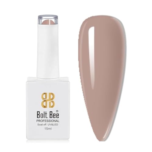 Image of Bolt Bee Body Brown Color Gel Nail Polish Soak Off UV Gel DIY at Home Manicure Salon Nail Art (6, 15ml)