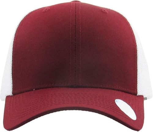 Image of Classic 6 Panel Cotton Twill Mesh Trucker Cap Hat Adjustable Snapback Hat