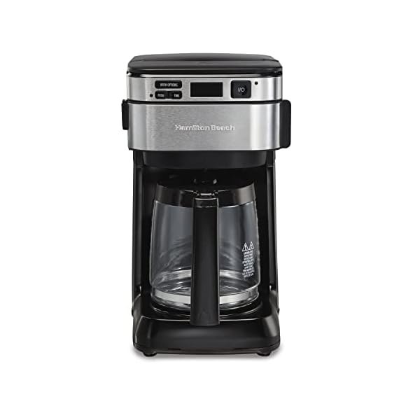 Hamilton Beach Programmable Coffee Maker, 12 Cups, Front Access Easy Fill, Pause & Serve, 3 Brewing Options, Black… - Image 4