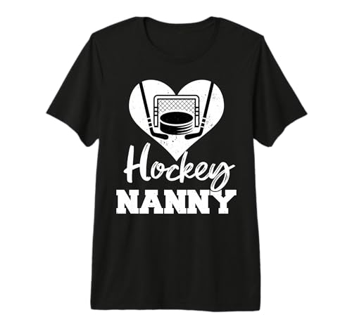 Hockey Nanny Heart Funny Heartfelt Love Hockey Nanny Premium Tri-blend T-Shirt