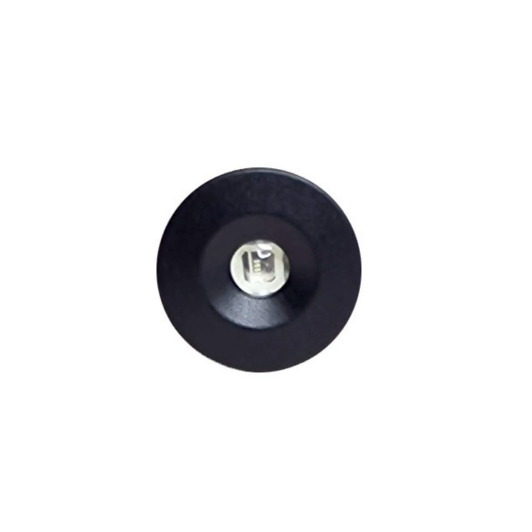 MARVIX 6 x LED 12V Mini Spot Lichter Schwarz 0,5W IP65 Wasserdicht Blaulicht für Wohnwagen, Wohnmobil, Boot Downlights Beleuchtung